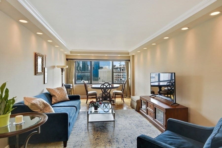 Fully Furnished Living Room with West Elm Furniture.