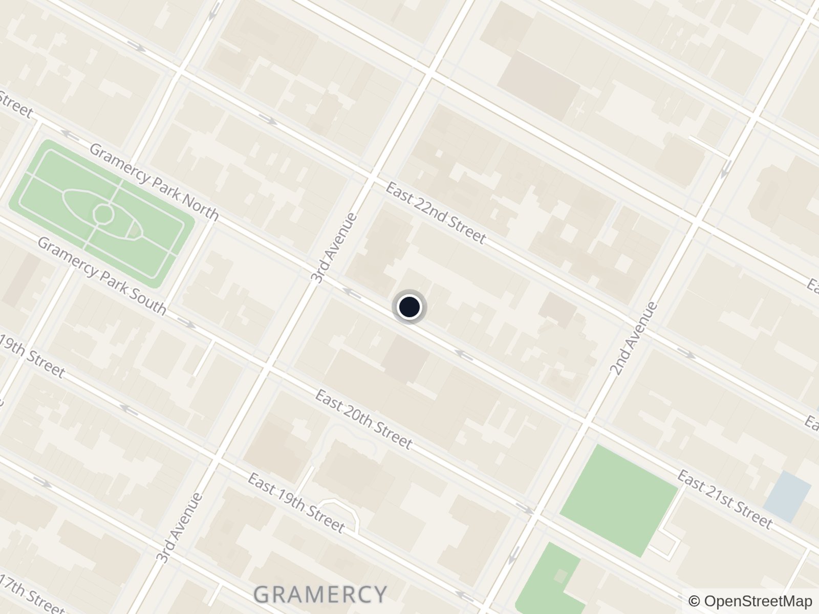 Map of Gramercy Park