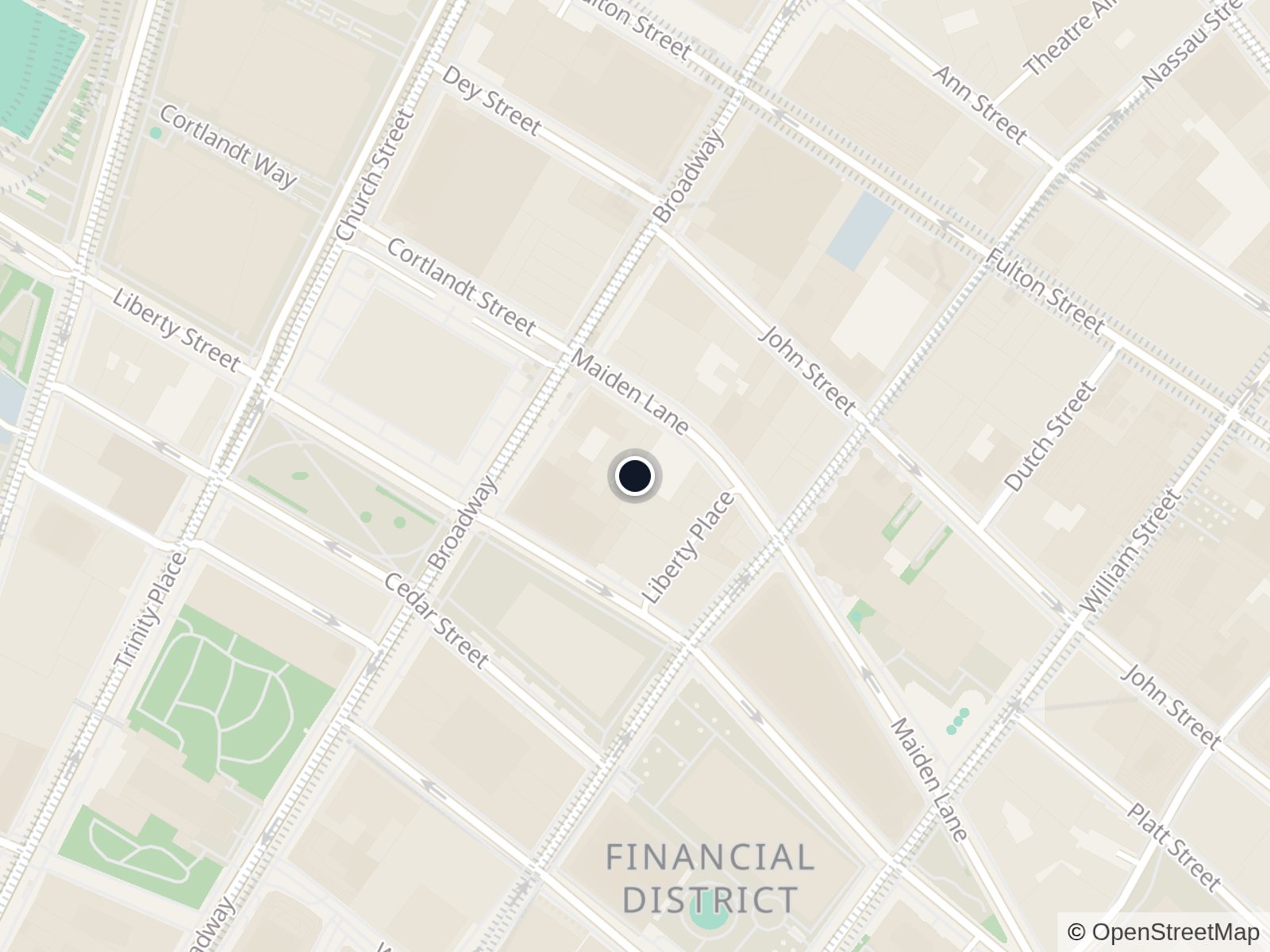Map of Financial District