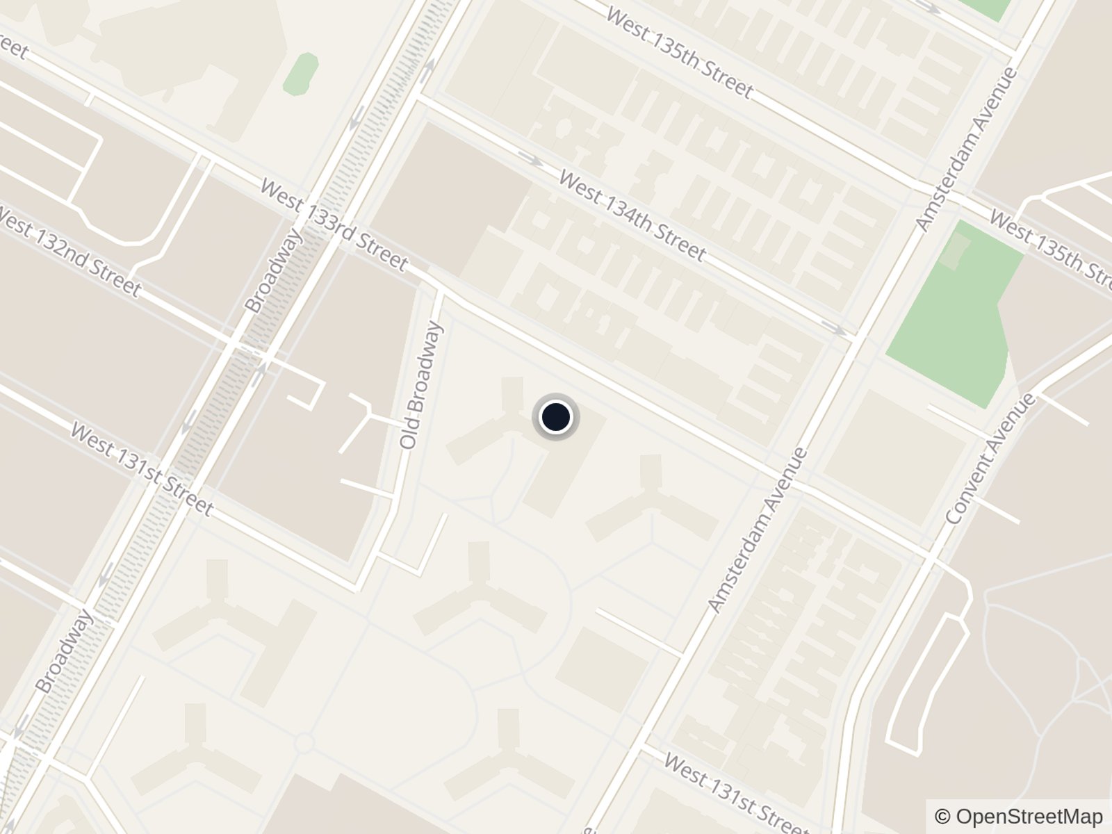 Map of Manhattanville