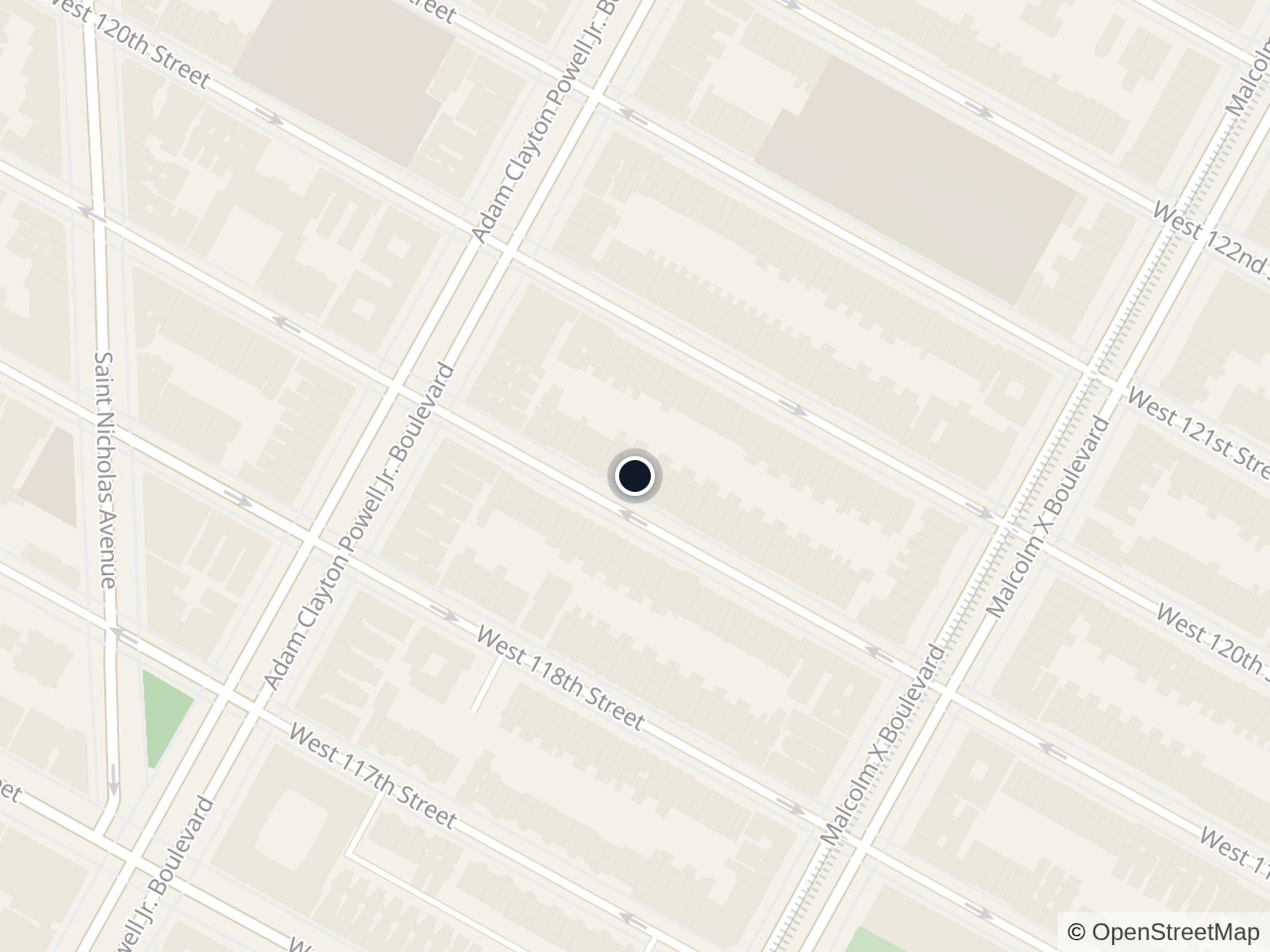 Map of Central Harlem