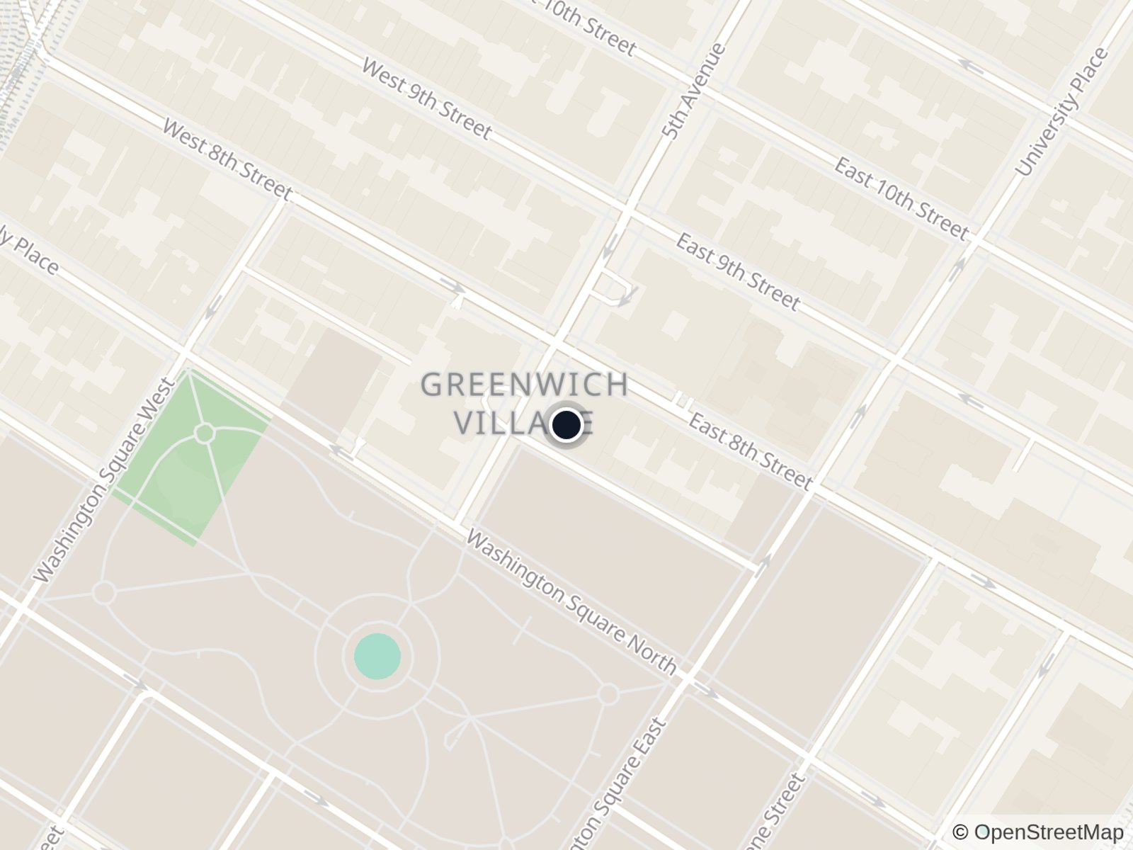 Map of Greenwich Village