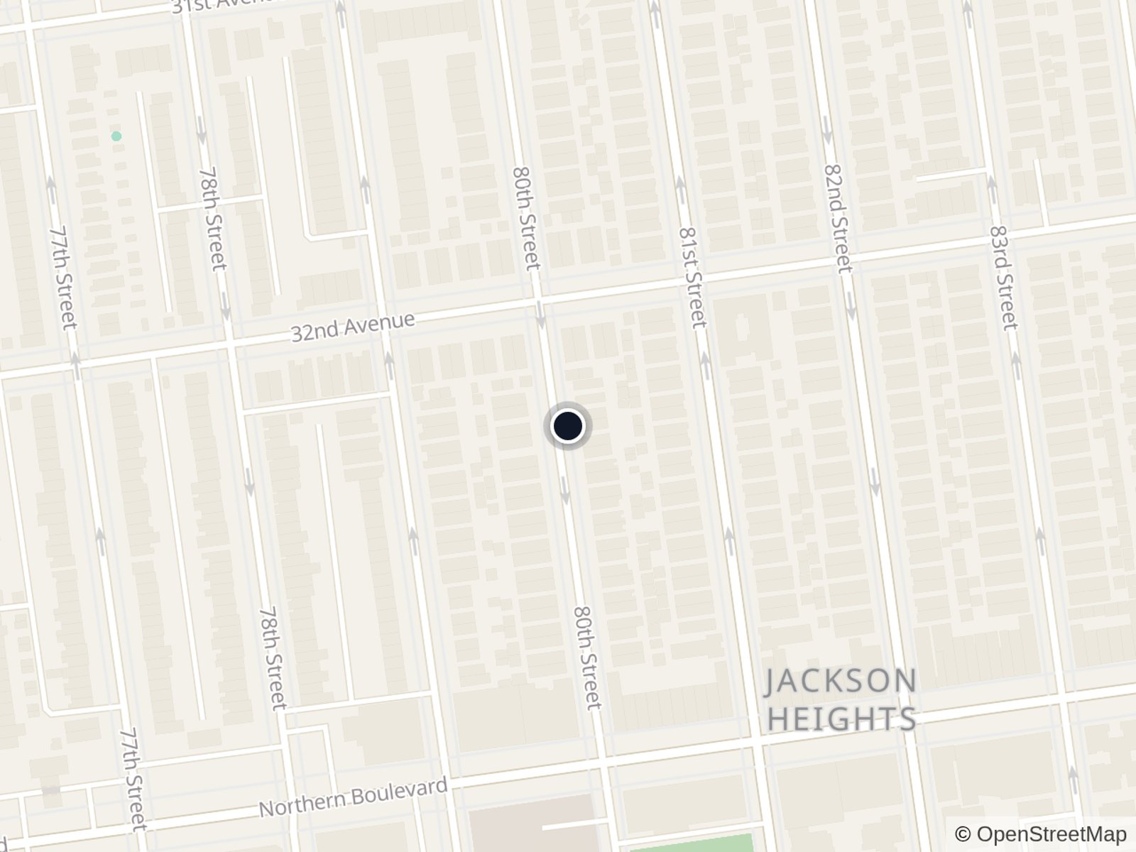 Map of Jackson Heights