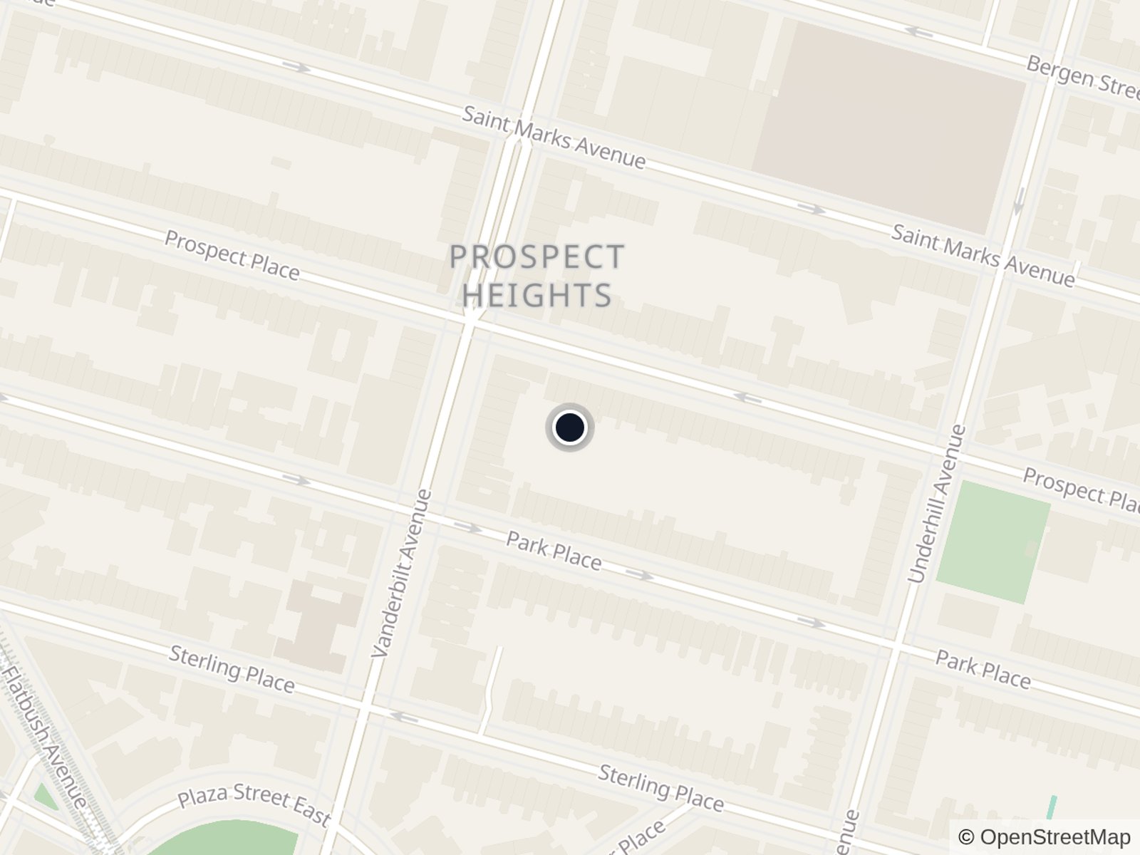 Map of Prospect Heights