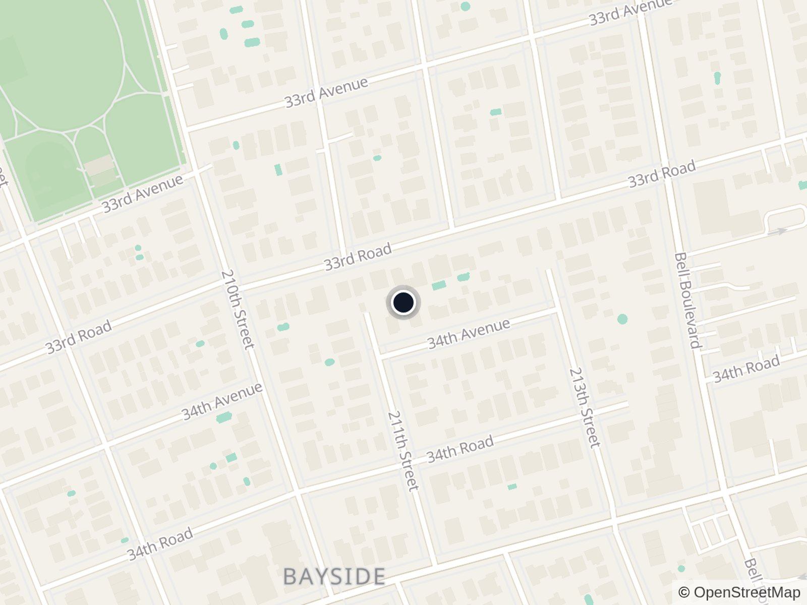 Map of Bayside