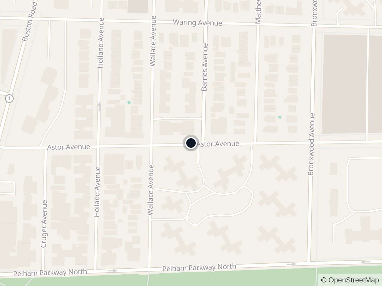Map of Bronxwood
