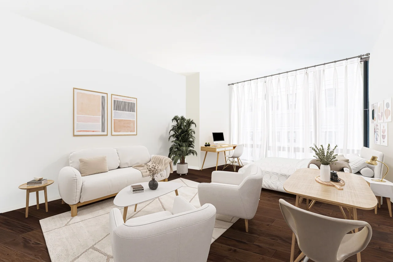 40 Broad Street, 21C, Virtually staged Studio