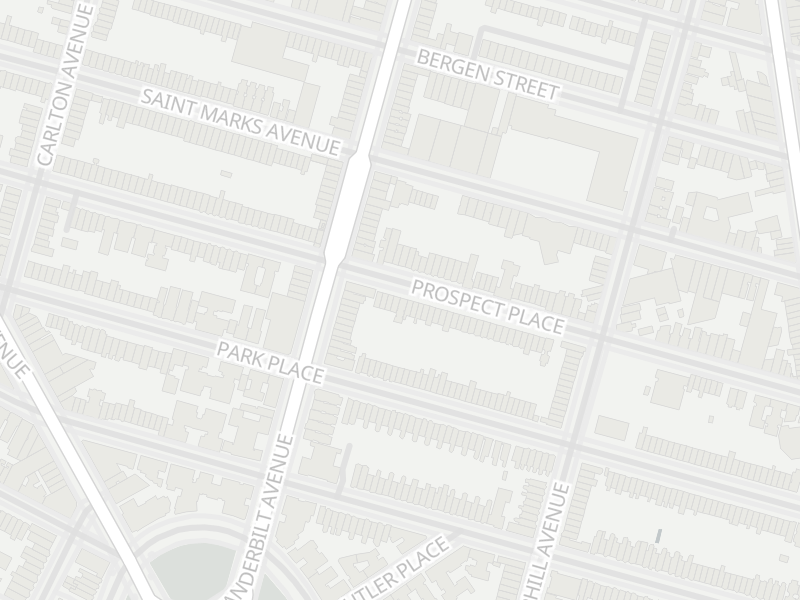 Map of Prospect Heights